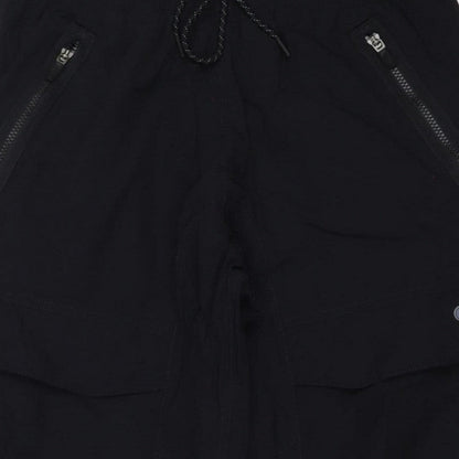 Nike Men Black L Air Max Tapered Jogger Track Pants Zip Pockets