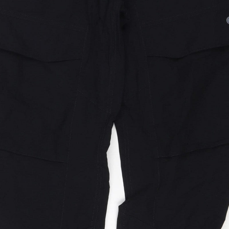 Nike Men Black L Air Max Tapered Jogger Track Pants Zip Pockets
