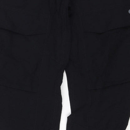 Nike Men Black L Air Max Tapered Jogger Track Pants Zip Pockets