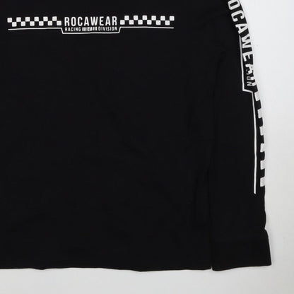 Rocawear Men’s Black M Racing Graphic Print Pullover Sweatshirt