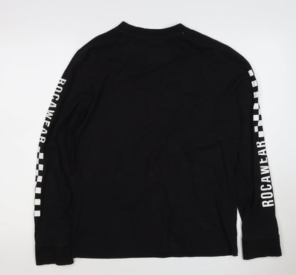 Rocawear Men’s Black M Racing Graphic Print Pullover Sweatshirt