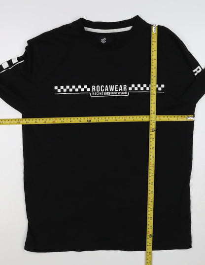 Rocawear Men’s Black M Racing Graphic Print Pullover Sweatshirt