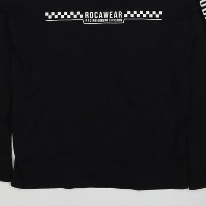 Rocawear Men’s Black M Racing Graphic Print Pullover Sweatshirt