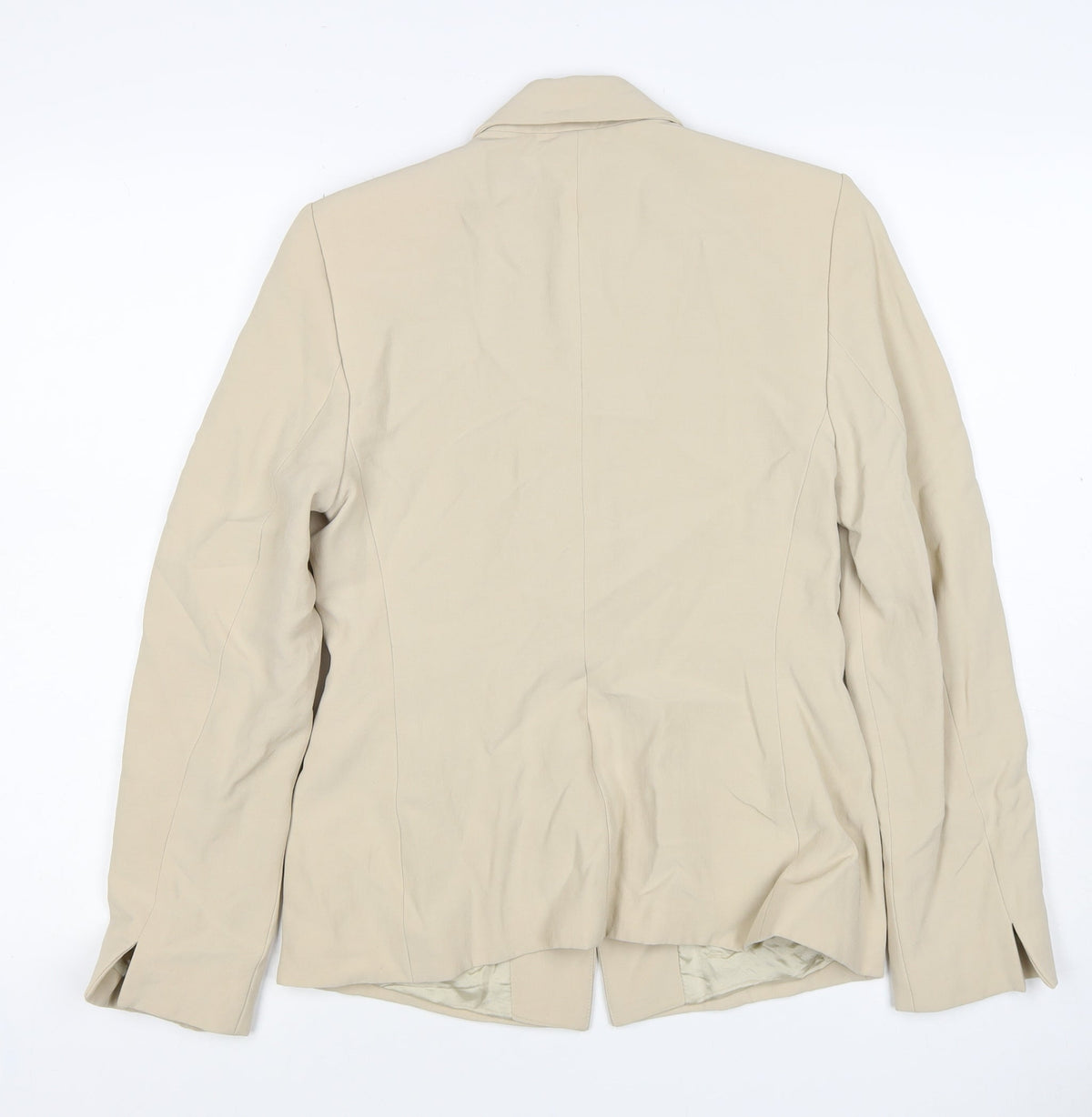 M&S Autograph Women’s Beige UK 10 Tailored One Button Blazer Jacket