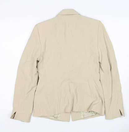 M&S Autograph Women’s Beige UK 10 Tailored One Button Blazer Jacket
