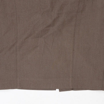 Next Women’s Brown UK 10 Pencil Knee Length Linen Blend Work Skirt