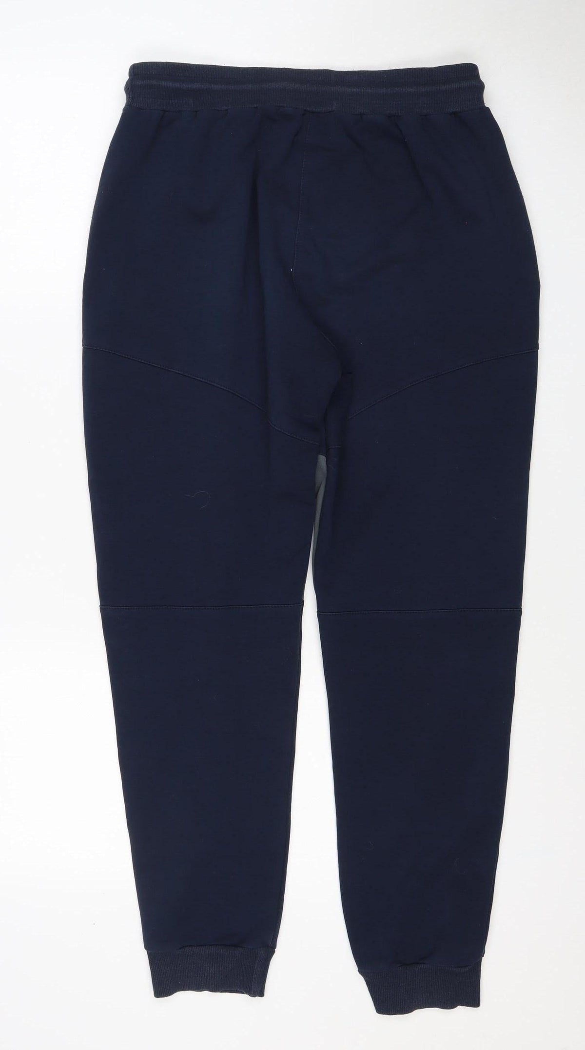 W Mens Blue M Jogger Track Pants Drawstring Reflective Zip Pockets