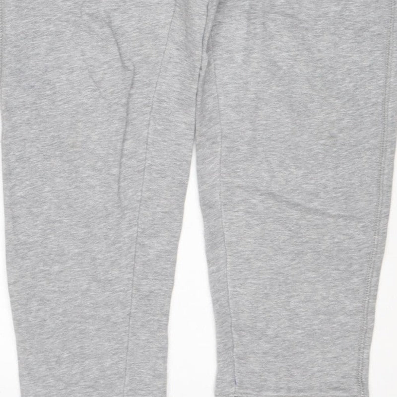 Converse Women Grey M All Star Logo Jogger Sweatpants Drawstring