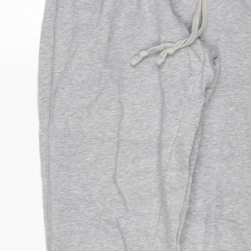 Converse Women Grey M All Star Logo Jogger Sweatpants Drawstring