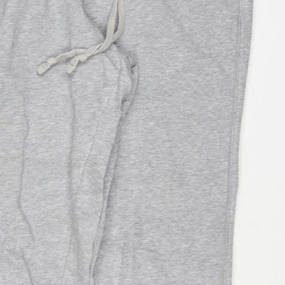 Converse Women Grey M All Star Logo Jogger Sweatpants Drawstring