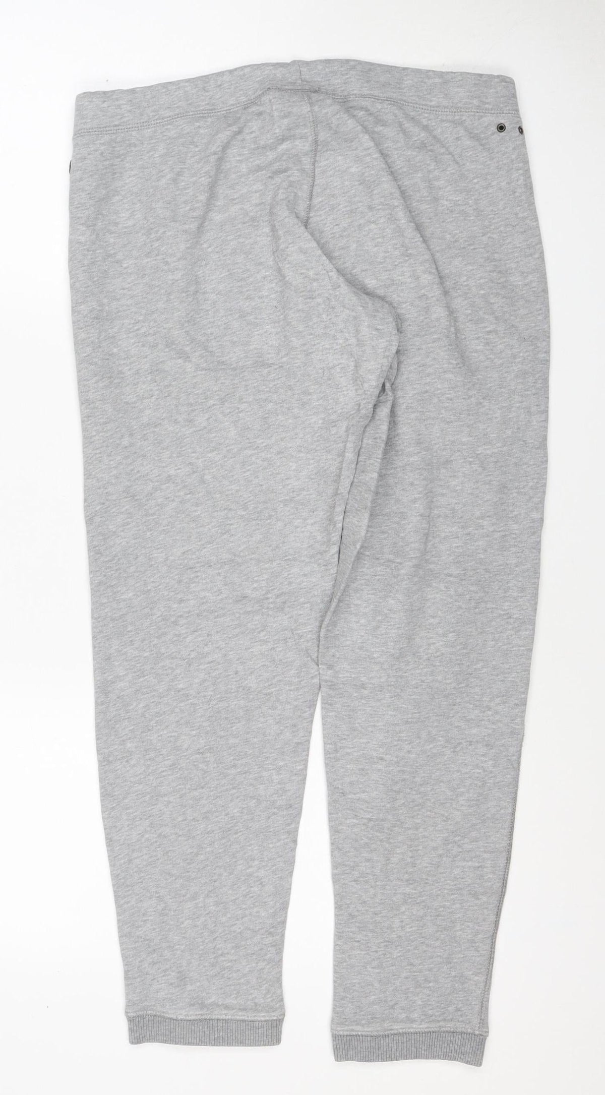 Converse Women Grey M All Star Logo Jogger Sweatpants Drawstring