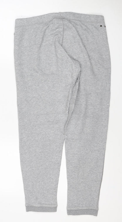 Converse Women Grey M All Star Logo Jogger Sweatpants Drawstring