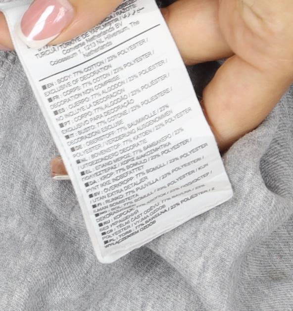 Converse Women Grey M All Star Logo Jogger Sweatpants Drawstring