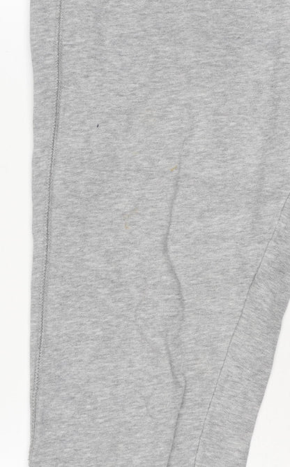Converse Women Grey M All Star Logo Jogger Sweatpants Drawstring