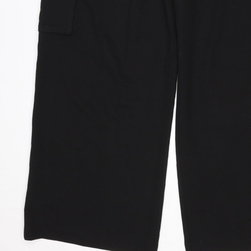 COS Women’s Black UK 18 Wide-Leg Tailored Trousers