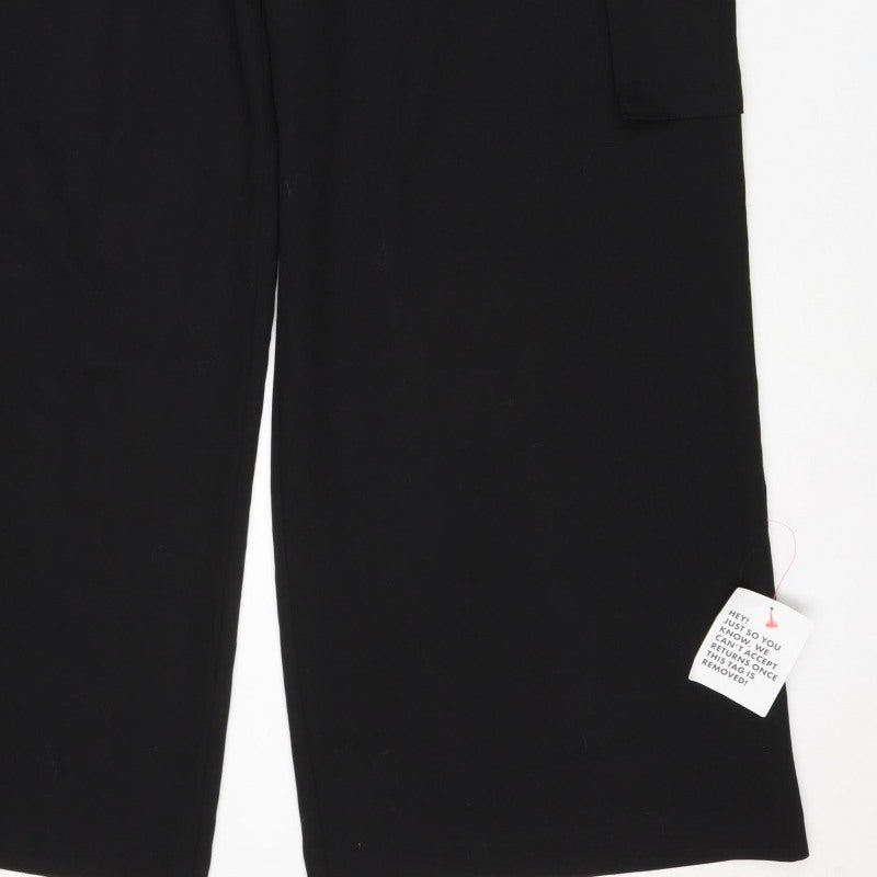 COS Women’s Black UK 18 Wide-Leg Tailored Trousers