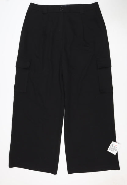 COS Women’s Black UK 18 Wide-Leg Tailored Trousers