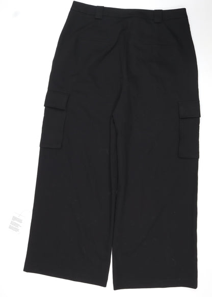 COS Women’s Black UK 18 Wide-Leg Tailored Trousers