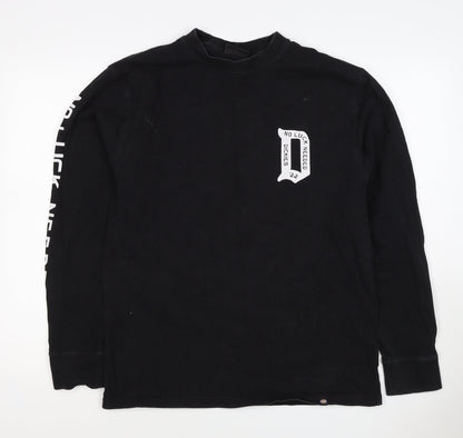 Dickies Men’s Black Medium Graphic Logo Pullover Sweatshirt