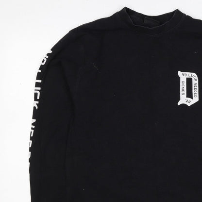 Dickies Men’s Black Medium Graphic Logo Pullover Sweatshirt