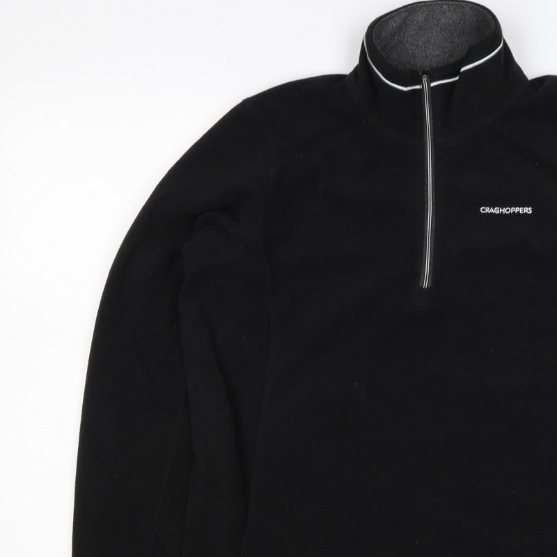 Craghoppers Men’s Black S 1/2 Zip Fleece Pullover Outdoor Sweatshirt