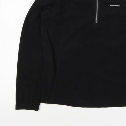 Craghoppers Men’s Black S 1/2 Zip Fleece Pullover Outdoor Sweatshirt