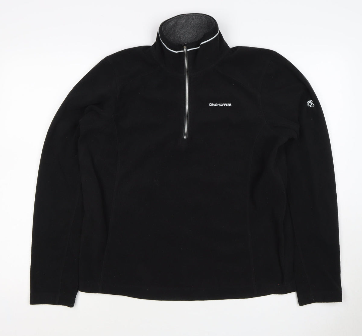 Craghoppers Men’s Black S 1/2 Zip Fleece Pullover Outdoor Sweatshirt
