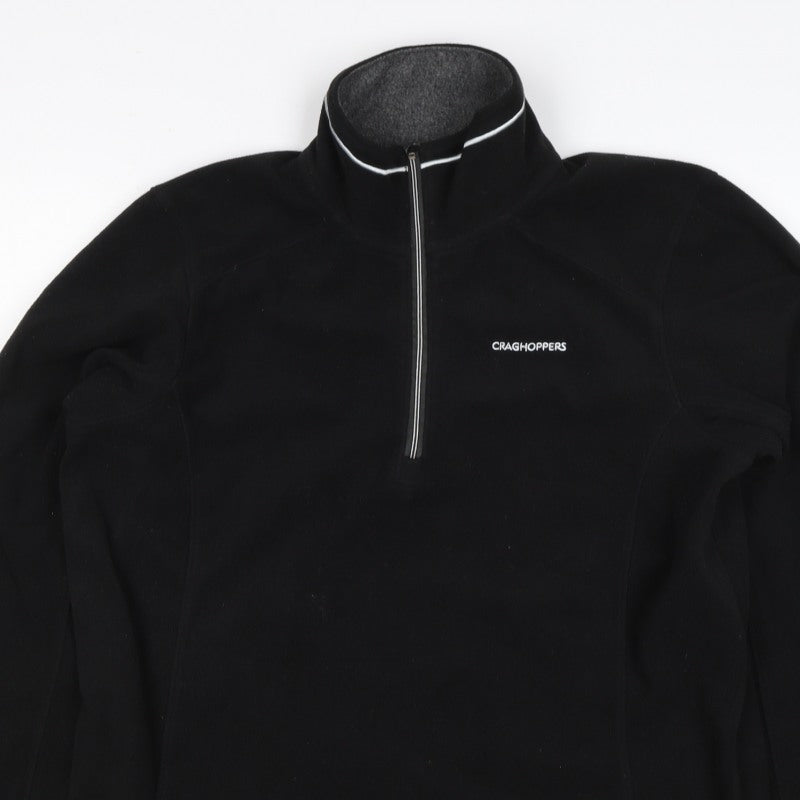 Craghoppers Men’s Black S 1/2 Zip Fleece Pullover Outdoor Sweatshirt