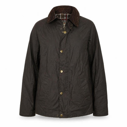 Crane Trail Women’s Brown Size 10 Waxed Cotton Jacket Cord Collar