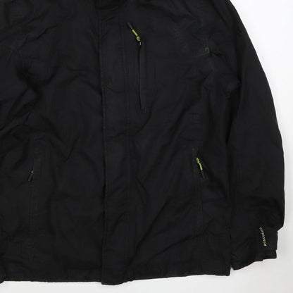 Ajuacho Men’s Black M Hooded Waterproof Insulated Ski Parka Jacket