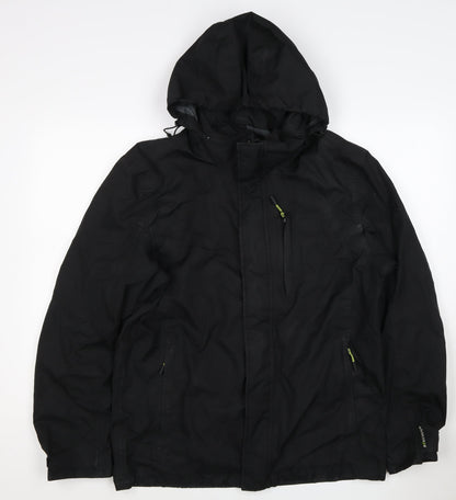 Ajuacho Men’s Black M Hooded Waterproof Insulated Ski Parka Jacket