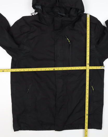Ajuacho Men’s Black M Hooded Waterproof Insulated Ski Parka Jacket