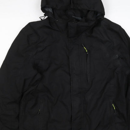 Ajuacho Men’s Black M Hooded Waterproof Insulated Ski Parka Jacket