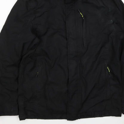 Ajuacho Men’s Black M Hooded Waterproof Insulated Ski Parka Jacket