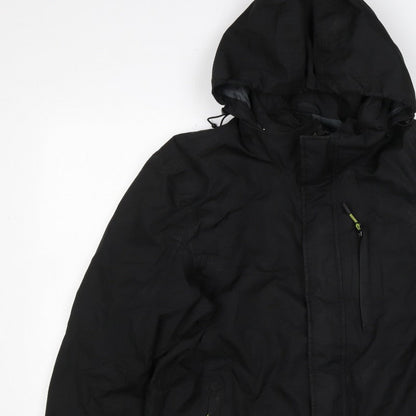 Ajuacho Men’s Black M Hooded Waterproof Insulated Ski Parka Jacket