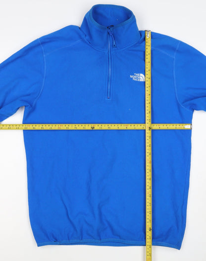 The North Face Men’s Blue M 1/4 Zip Fleece Pullover Sweatshirt