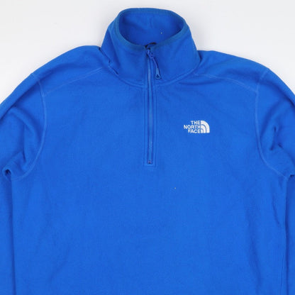 The North Face Men’s Blue M 1/4 Zip Fleece Pullover Sweatshirt