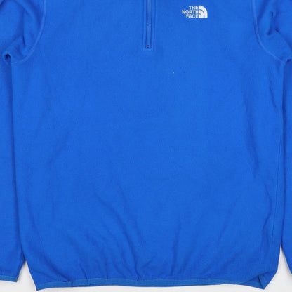 The North Face Men’s Blue M 1/4 Zip Fleece Pullover Sweatshirt