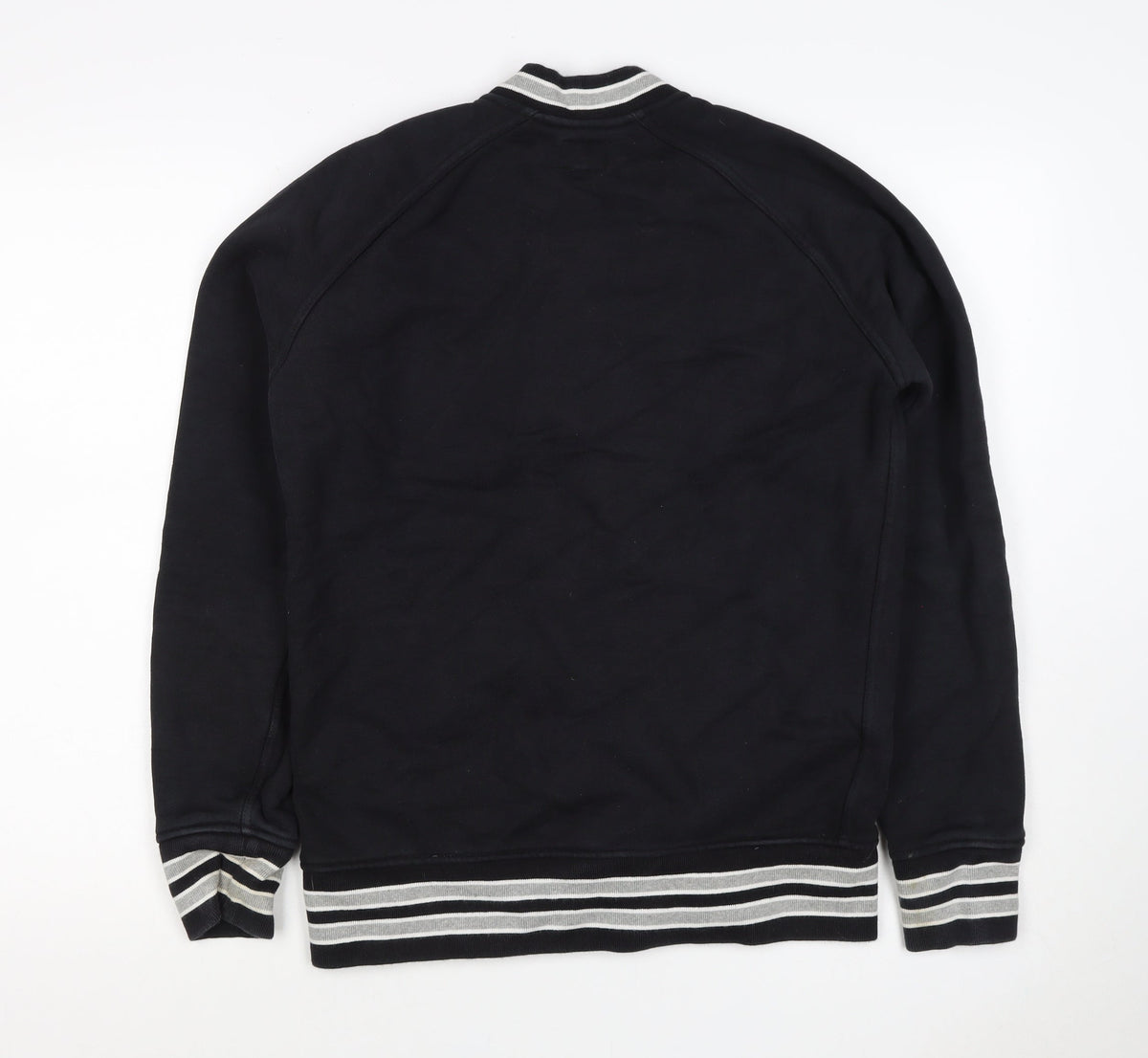 Levi's Men’s Black L Varsity Jacket Cotton Blend Button Pockets