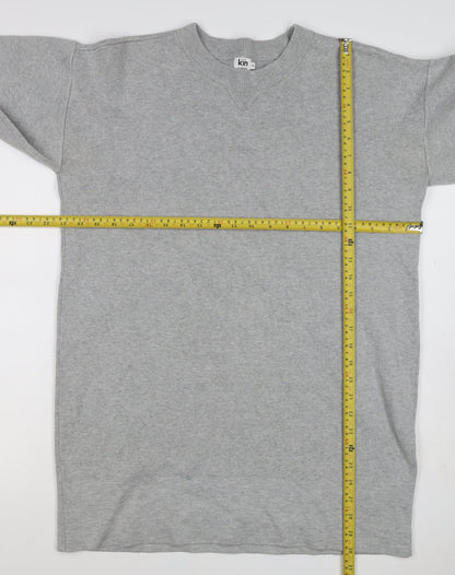 Kin by John Lewis Women Grey Size 10 Crew Neck Knit Tunic Jumper