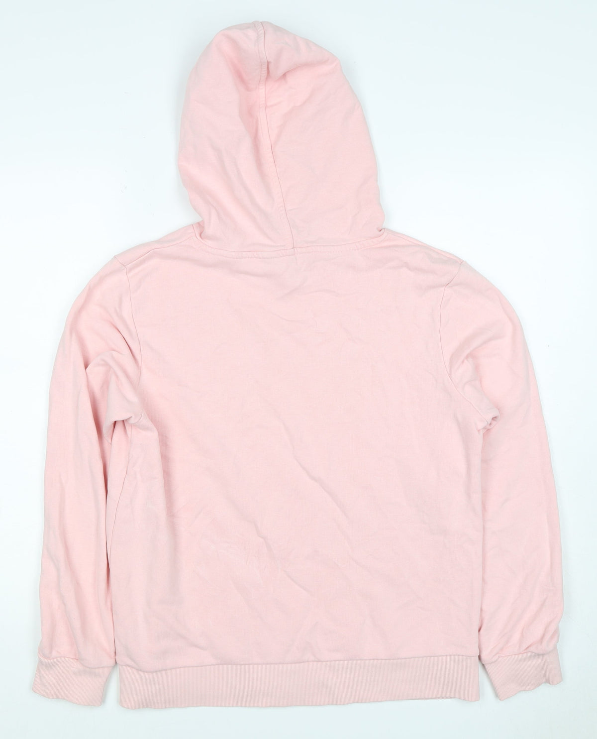 Marks & Spencer Women Pink Size 12 Pullover Drawstring Hoodie