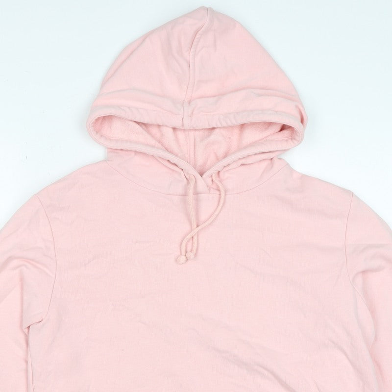 Marks & Spencer Women Pink Size 12 Pullover Drawstring Hoodie