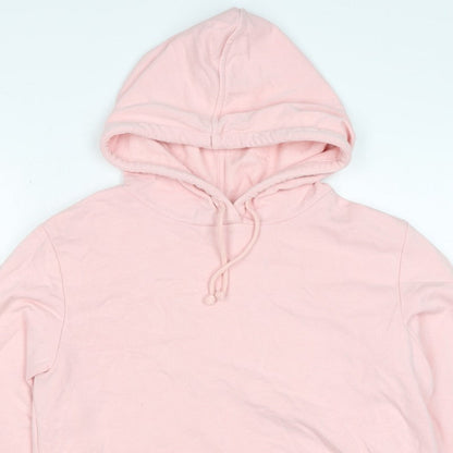 Marks & Spencer Women Pink Size 12 Pullover Drawstring Hoodie