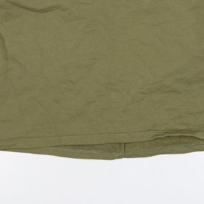 Ivy Park Women's Green M Logo Tape Cropped Pullover Sweatshirt