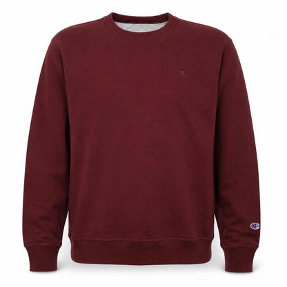 Champion Men’s Burgundy M Crew Neck Logo Cotton Blend Sweatshirt