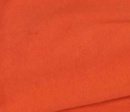 LC Waikiki Men’s Orange M Relaxed Graphic Print Pullover Hoodie