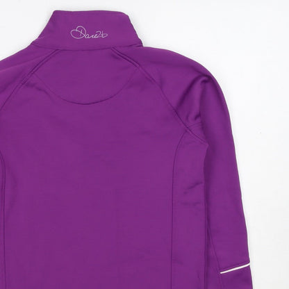 Dare 2b Girls Purple 11-12 Years 1/4 Zip High Neck Sweatshirt