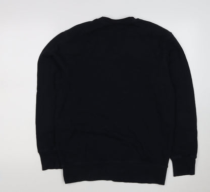 H&M Men’s Black S ATL-PAC Atlantic Pacific Graphic Crew Sweatshirt
