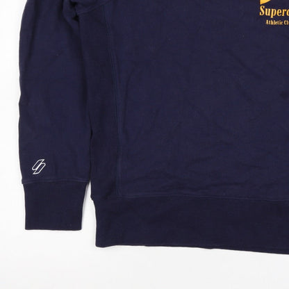 Superdry Men’s Blue S Pullover Sweatshirt London Athletic Club Logo