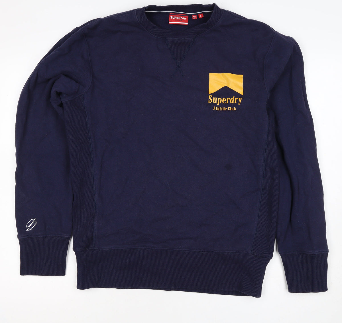 Superdry Men’s Blue S Pullover Sweatshirt London Athletic Club Logo
